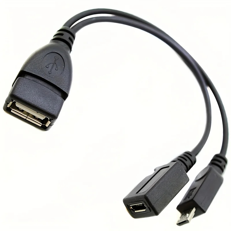 Tablet Tech Accessories - 2-in-1 OTG USB to Micro USB