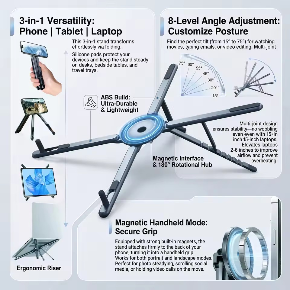 Portable Magnetic Phone Holder - Tablet Stand Accessories 评论和价格