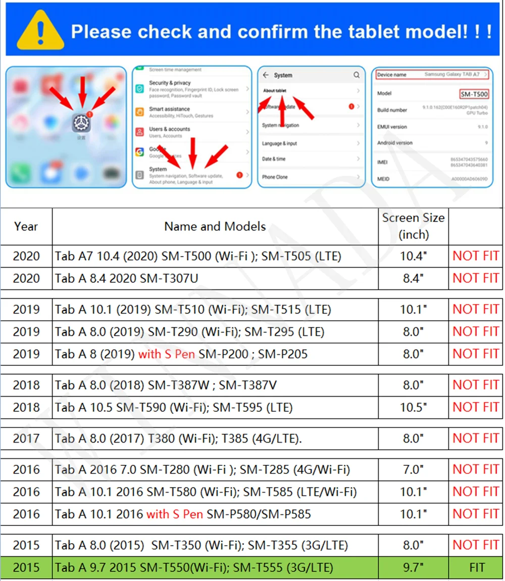 For Samsung Galaxy Tab A 9.7 I - Vortex Tablet Accessories 评论和价格