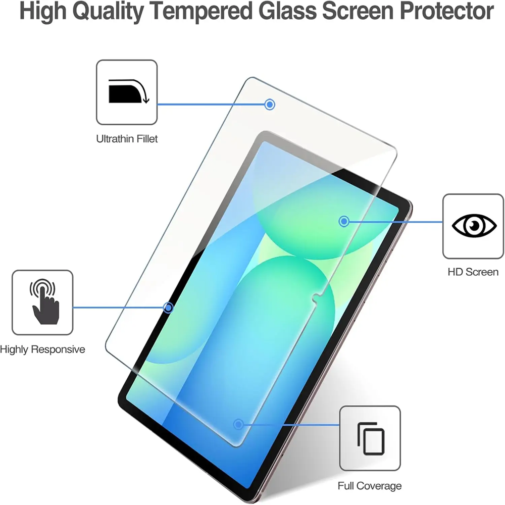 2 PCS 9H Tempered Glass Tablet - Samsung Tablet S10 Accessories 评论和价格