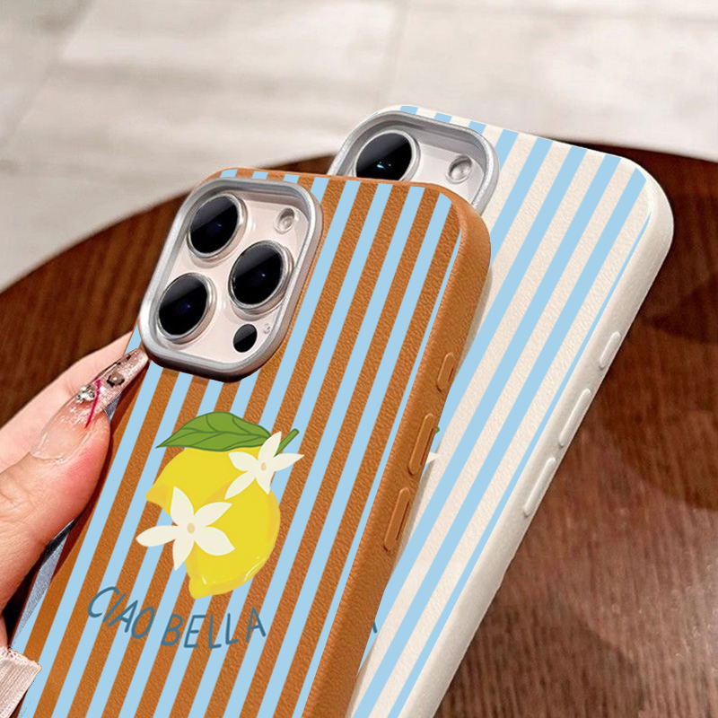 Lemon Striped Retro Design Sui - Samsung Galaxy A55 评论和价格
