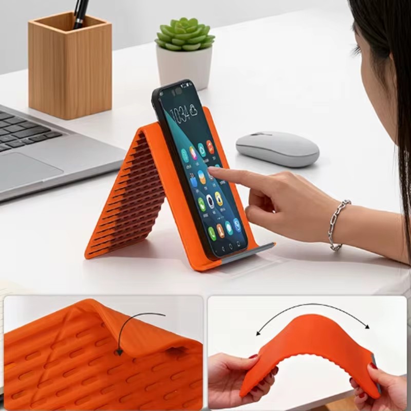 Flexible Foldable Silicone Pho - Tablet Stand Accessories 评论和价格