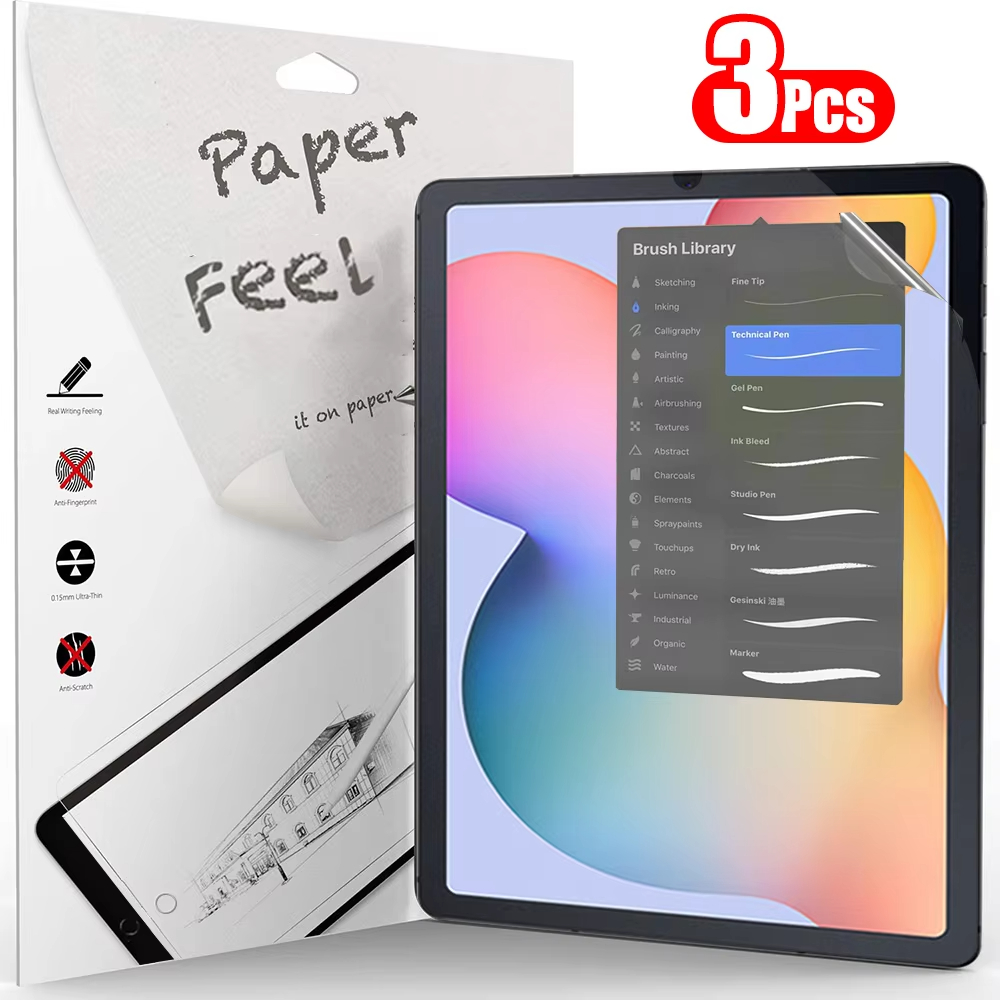 3Pcs Paper Feel Like Screen Pr - Samsung Tablet S10 Accessories 评论和价格