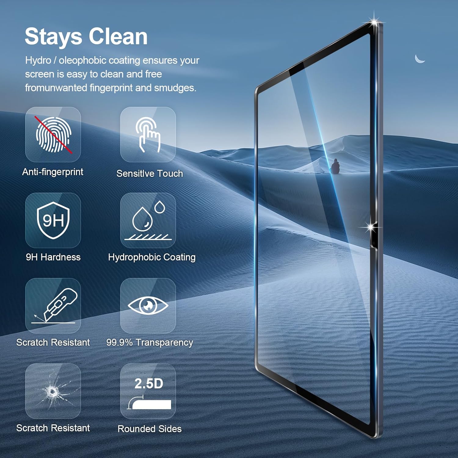 2PCS Tempered Glass Screen Pro - Samsung Tablet S10 Accessories 评论和价格